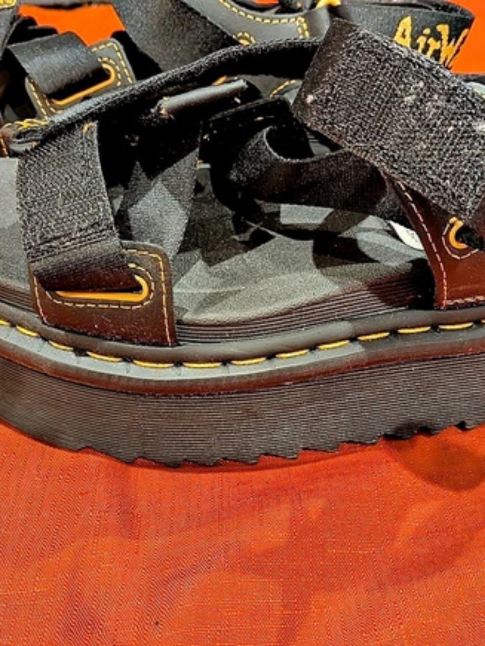 Dr. Martens Kiro Platform Sandals Black US 10 Like New